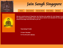 Tablet Screenshot of jainsanghsingapore.com